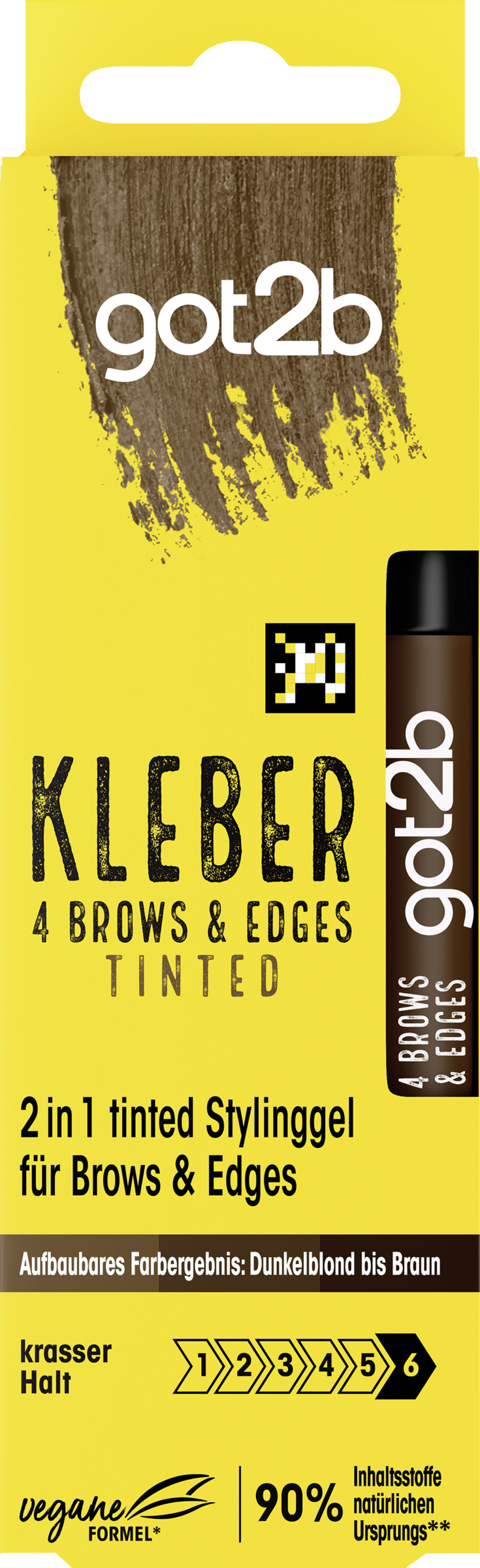

Гель для бровей got2b 2in1 Stylinggel Kleber 4 Brows & Edges Tinted Dunkelblond bis Braun