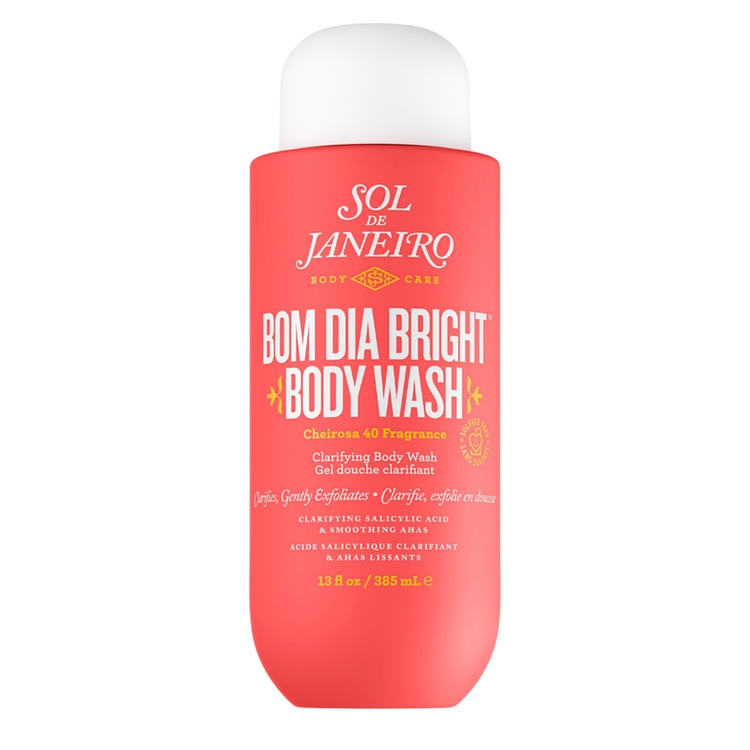 

Гель для душа bom dia bright body wash cheirosa 40 fragrance Sol De Janeiro, объем 385 мл
