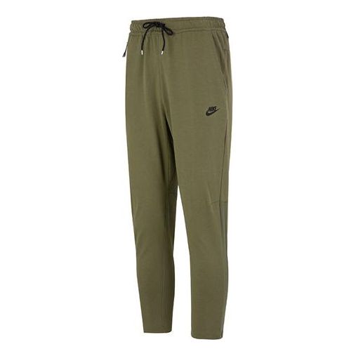 

Спортивные брюки Men's Nike Solid Color Logo Training Fleece Bundle Feet Sports Pants/Trousers/Joggers Military Green DM6592-222