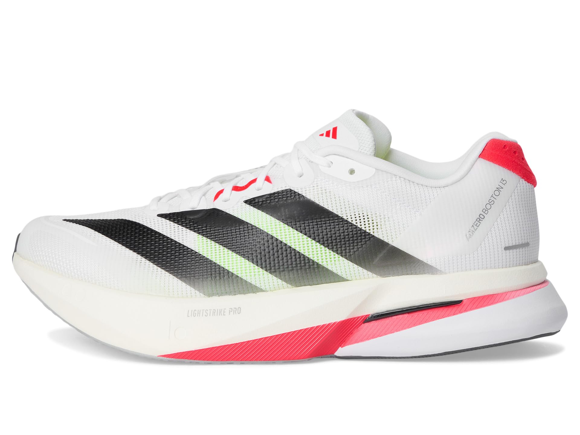 Кроссовки adidas Running Adizero Boston 13 Running Shoes, цвет White/Black/Lucid Red — фото 4