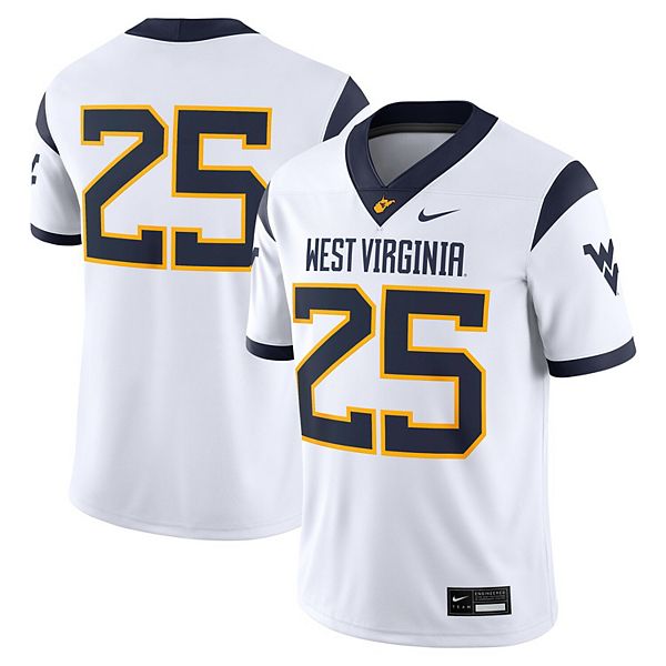 

Мужская футболка #25 West Virginia Mountaineers Limited Away Game Nike