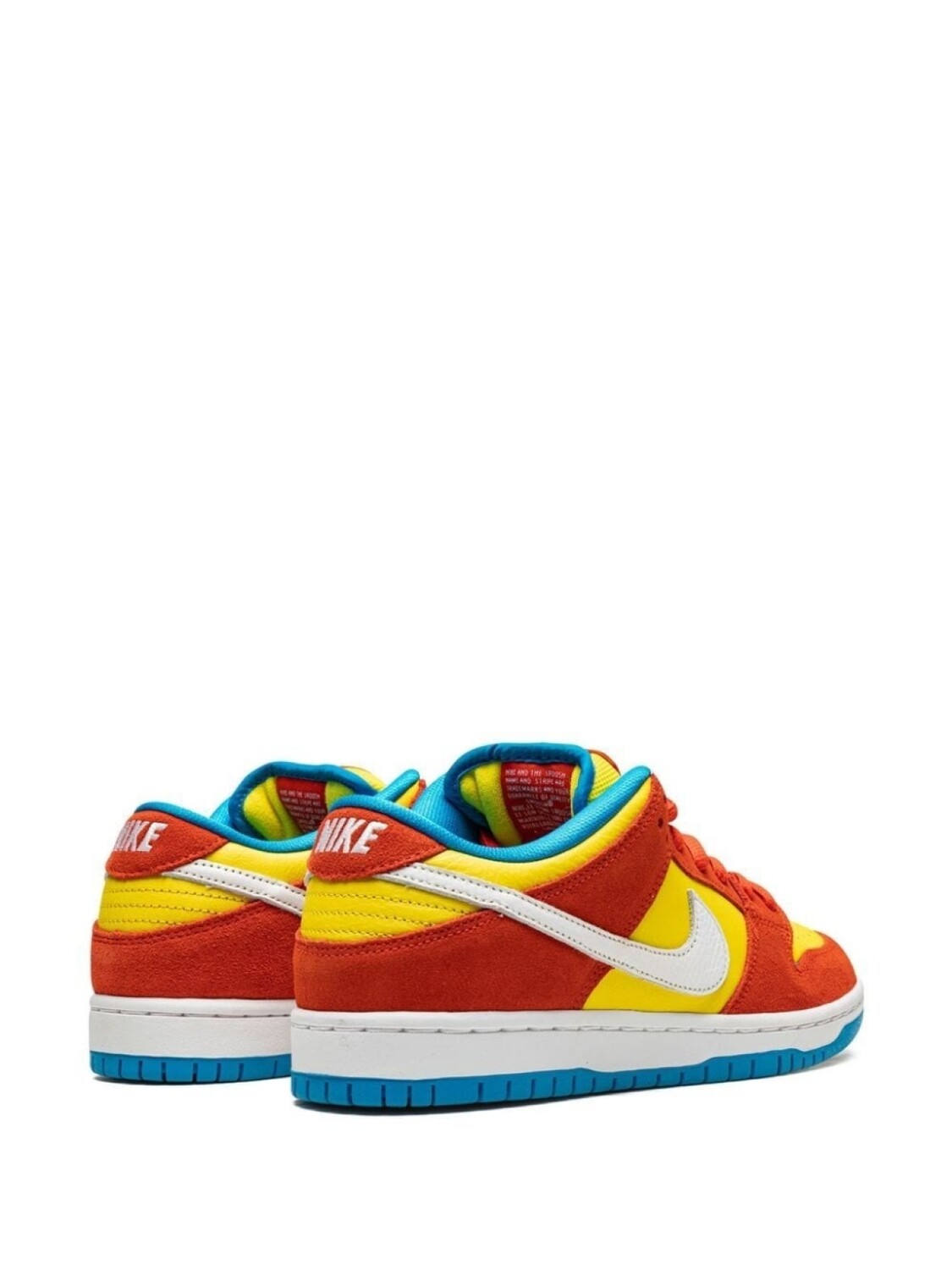 Кроссовки Nike SB Dunk Low, красный/желтый — фото 3