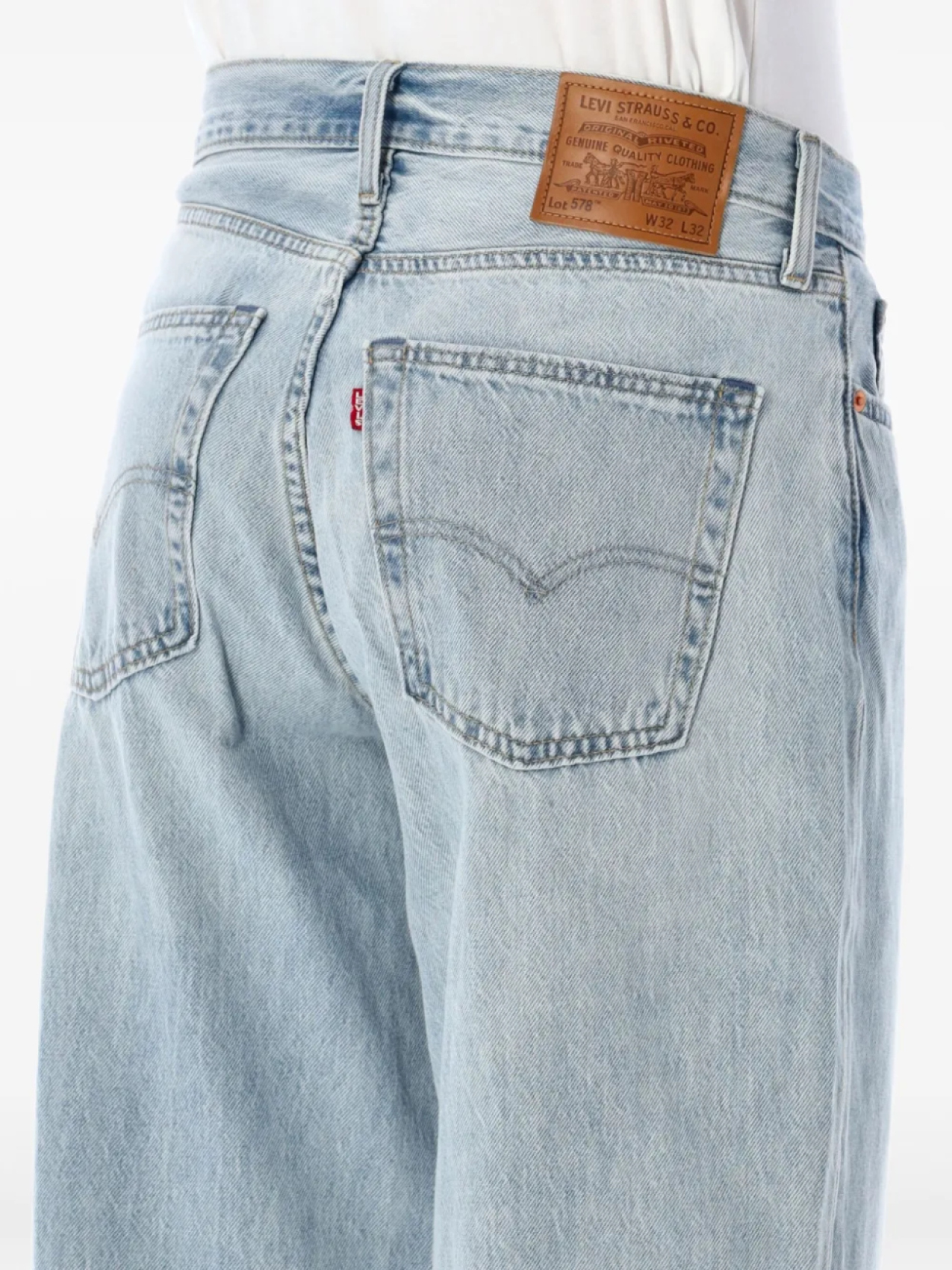 Укороченные джинсы Levi's, синий — фото 3