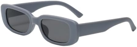 

Ретро-солнцезащитные очки прямоугольной формы для женщин, популярные модели с металлическими шарнирами, модные мужские солнцезащитные очки UV400 MTZJH, Matte Grey Grey