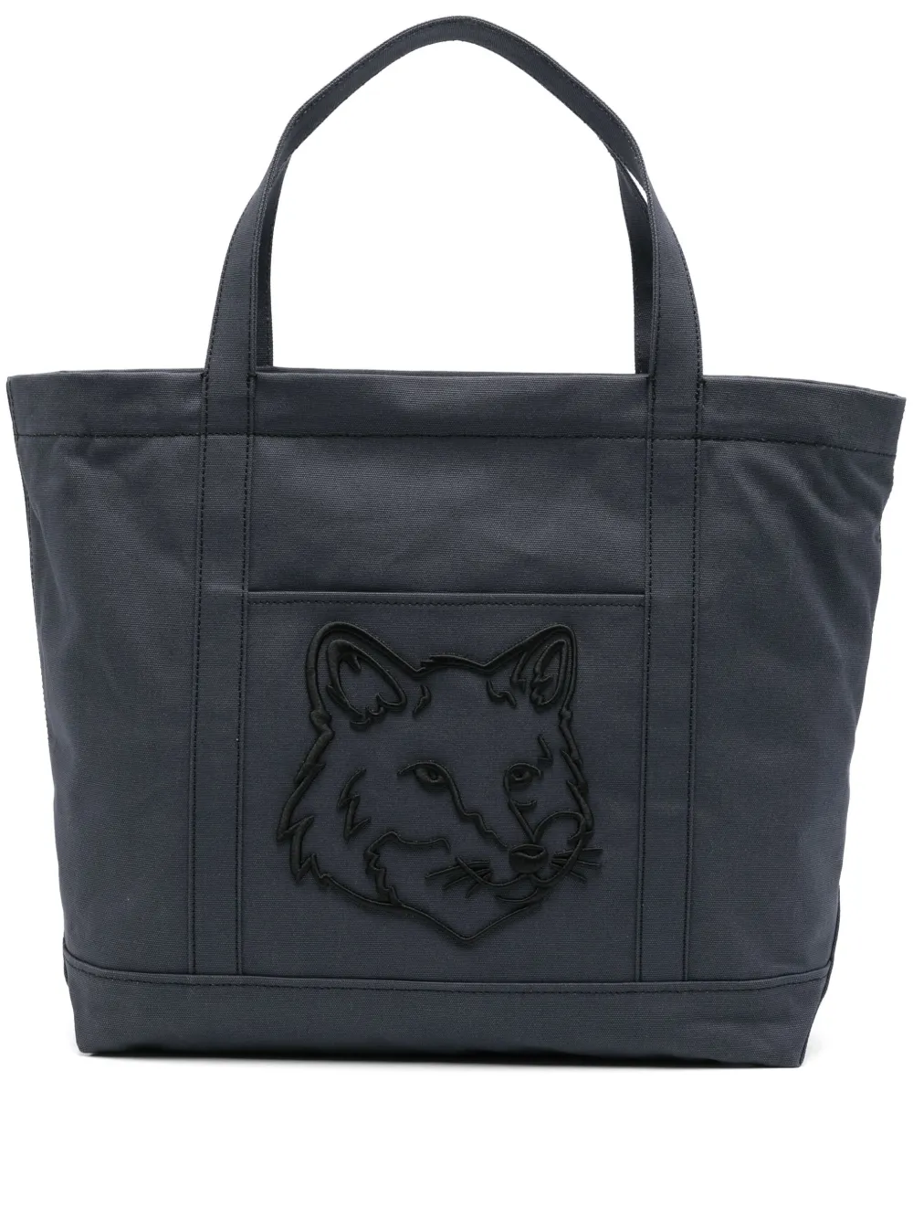 

Большая сумка-тоут Fox Head Maison Kitsuné, серый