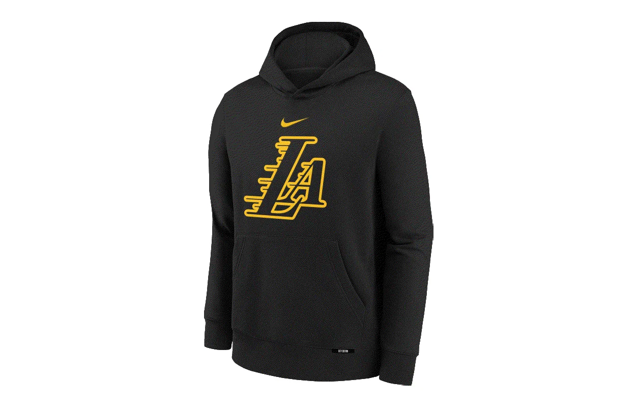 Свитшот детский Grade School с круглым вырезом Moderate Nike, Black Gold
