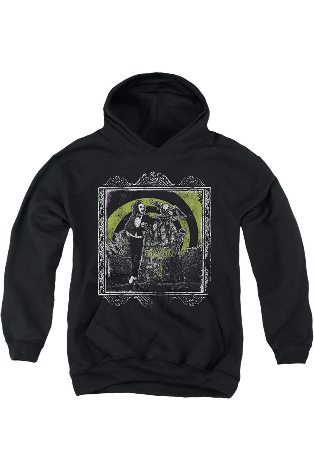 

Толстовка с капюшоном Beetlejuice Here Lies Youth Gildan, черный