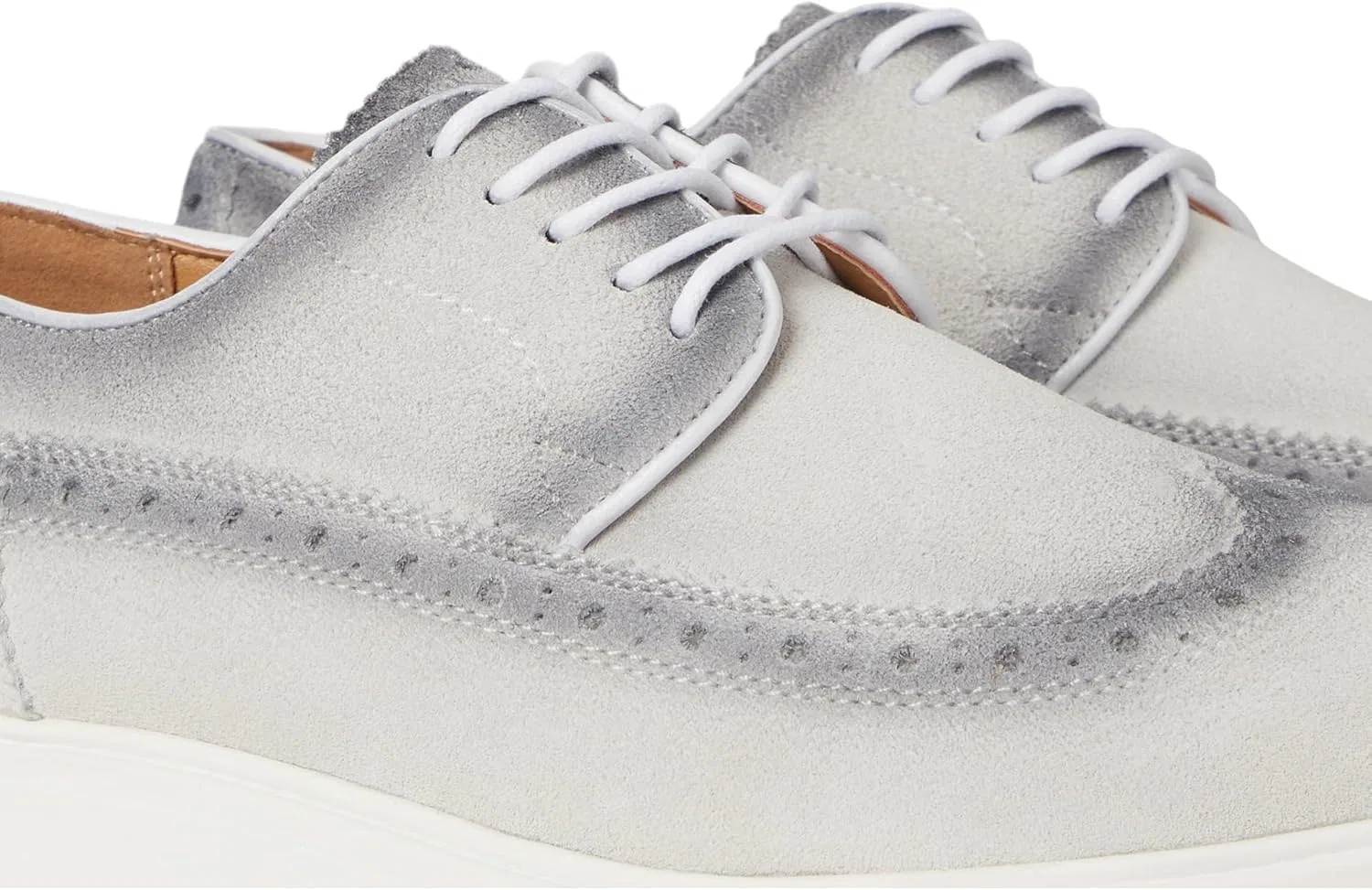 Мужские кроссовки STACY ADAMS Trudell Wingtip на шнуровке, Lightgrey — фото 2