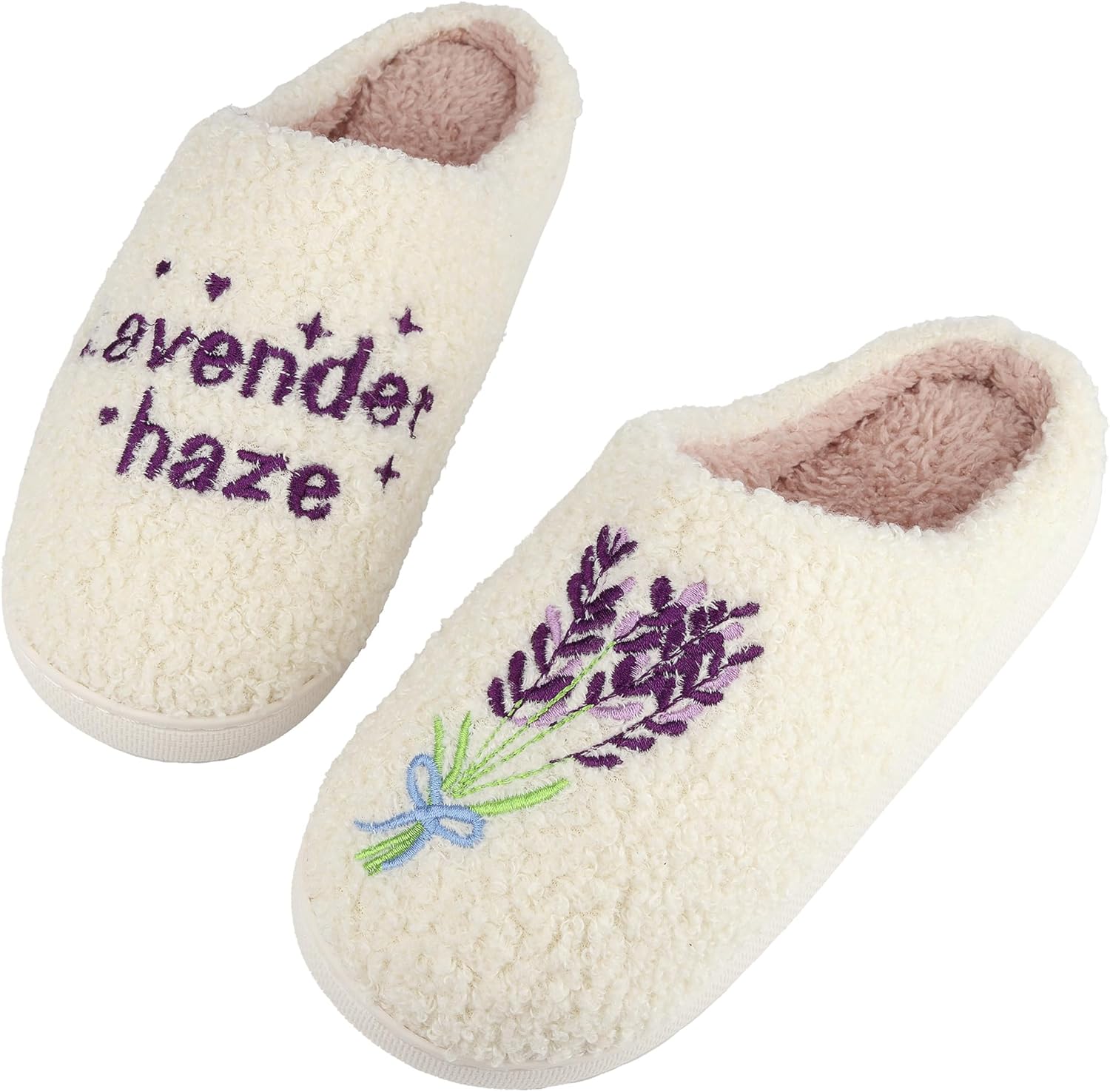 

Женские и мужские домашние тапочки, удобные плюшевые тапочки для дома, спальни и помещения Trefidy, Ts-lavender