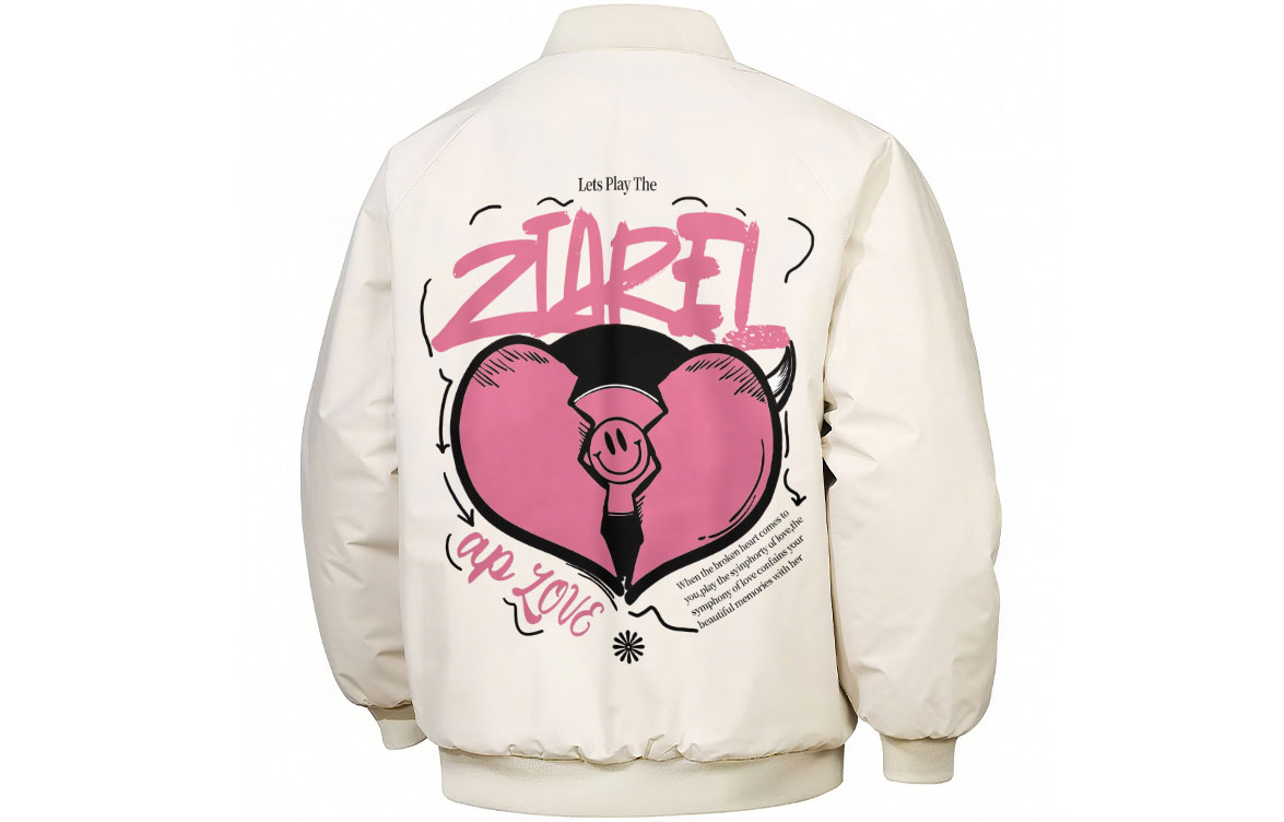 

Пуховик Unisex Baseball Collar Thickened ZIAREL, хаки