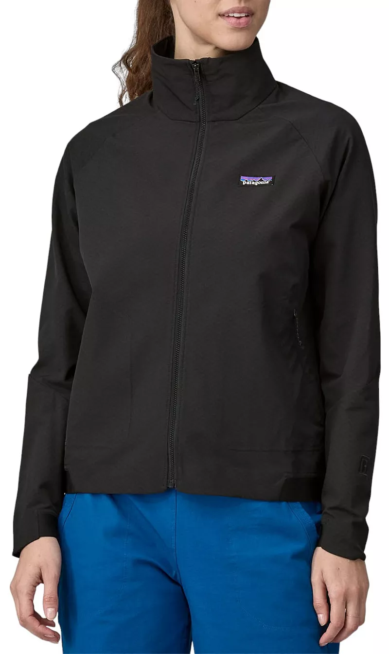 

Женская куртка Patagonia R1 CrossStrata, черный