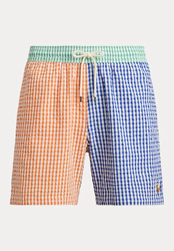 Плавки-Шорты traveler classic, 5,75 дюймов. Polo Ralph Lauren, Seersucker Gingham Funshort — фото 4