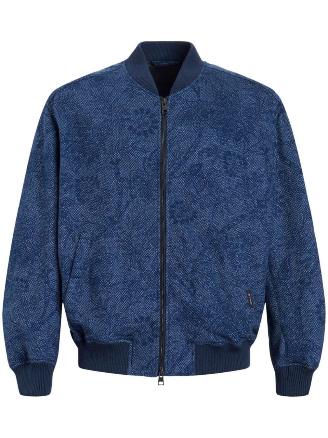 

ETRO floral-print bomber jacket, синий