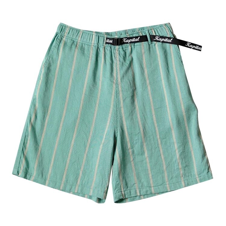 

Шорты Kapital Linen Phillies Stripe Easy Shorts, зеленый