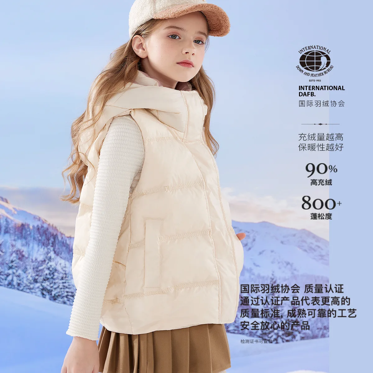 Пуховик Frozen Fall Winter для подростков Disney, Beige Apricot — фото 4