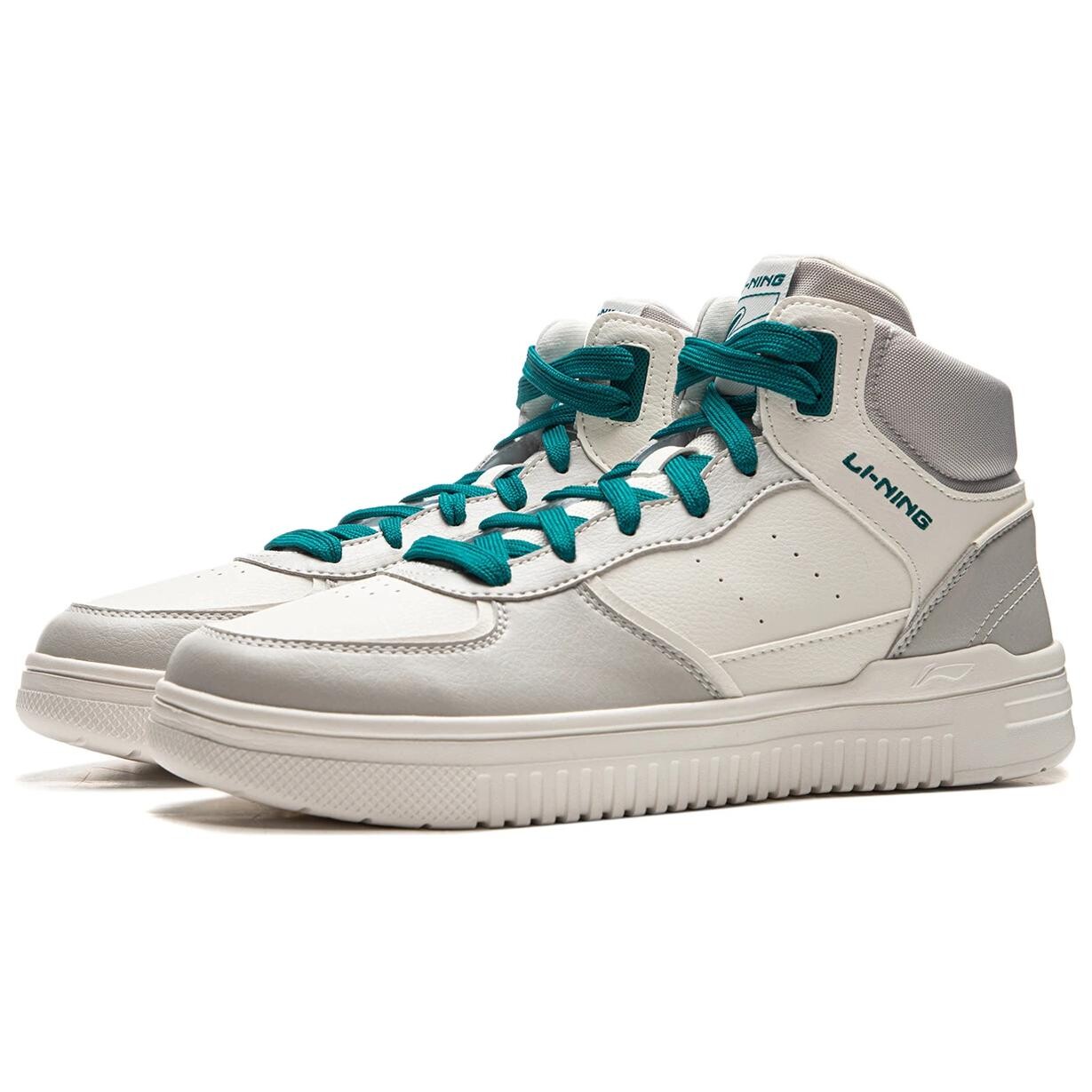 Мужские кроссовки для скейтборда Qingyun High-Top Cloud White / Antarctic Gray Lining — фото 2