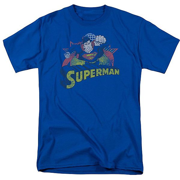 

Футболка с принтом Justice League of America Superman Rough Distress Licensed Character