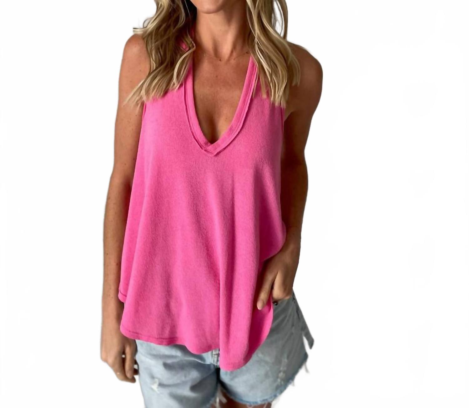 

Топ Delilah в пузырчатом розовом SIX/FIFTY