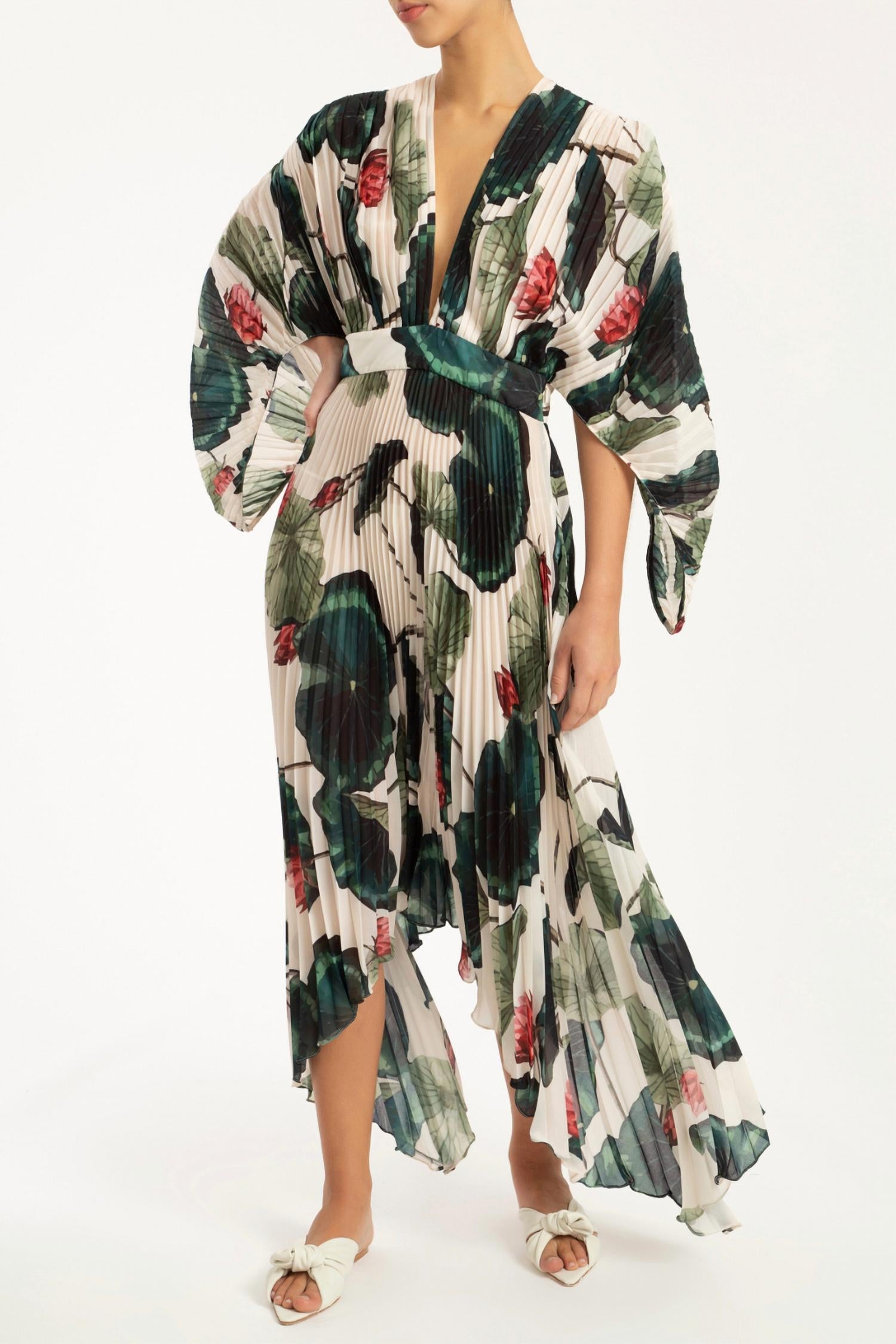 

Платье миди в складку в стиле Victoria Regia ADRIANA DEGREAS