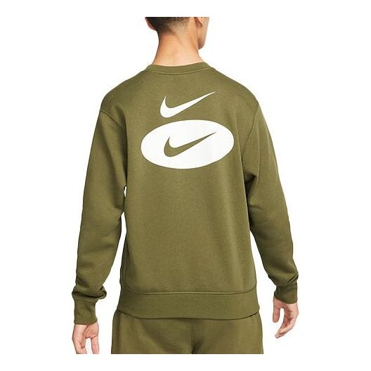 

Толстовка Nike League As Sportswear Sl Bb Crew 'Olive Green', зеленый