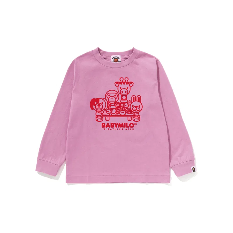 Футболка A BATHING APE для детей 3-7 лет белая — фото 4