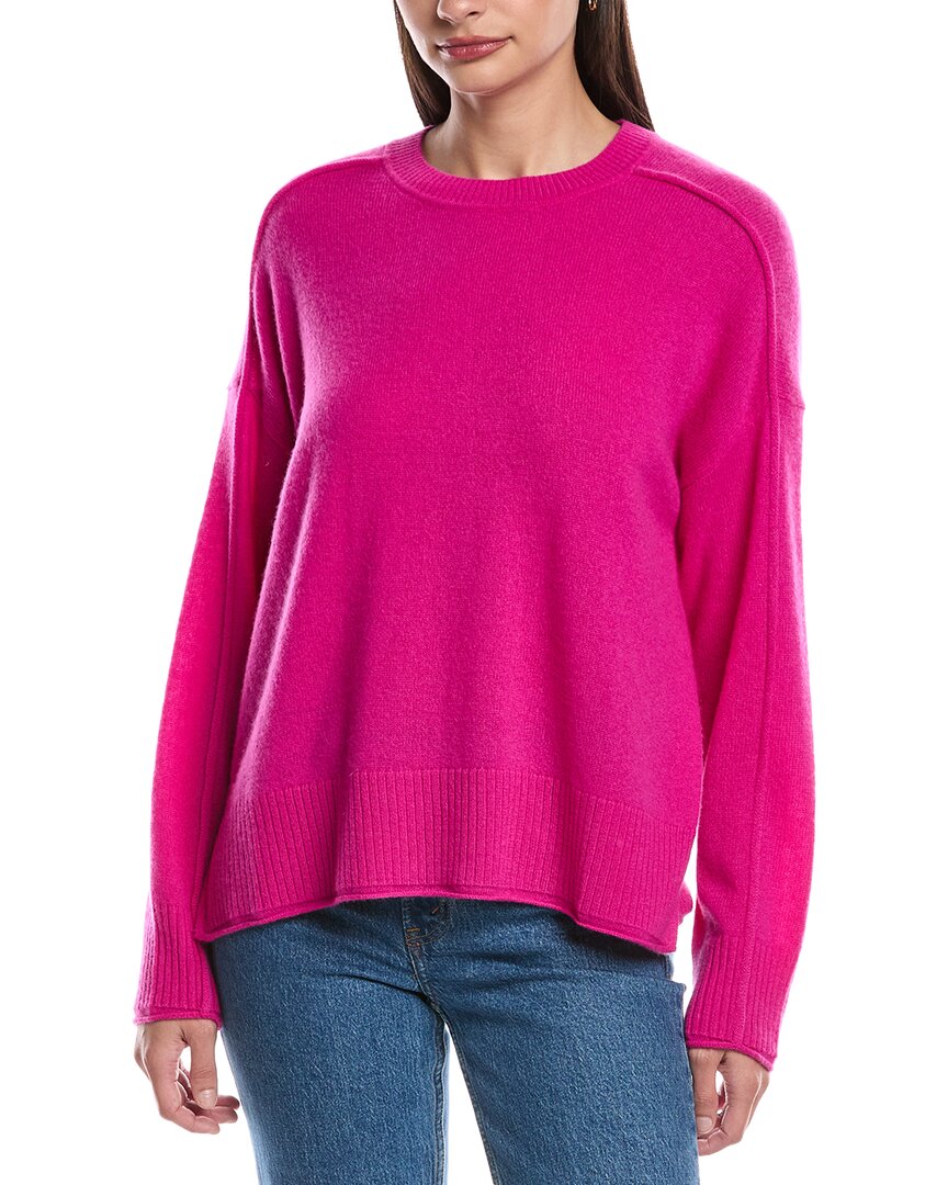 

Кашемировый свитер Alashan Cashmere Emilia с круглым вырезом, розовый