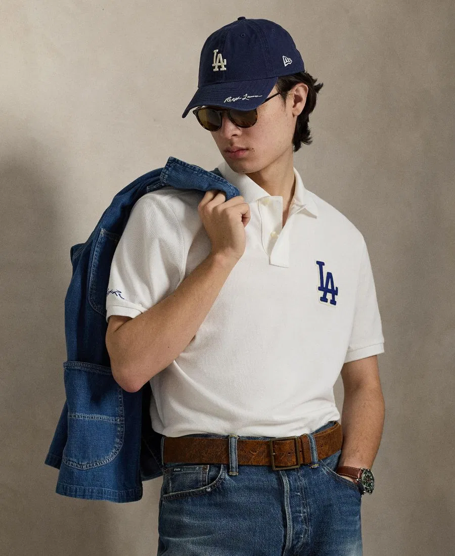 Мужская классическая рубашка-поло Polo Ralph Lauren, белый — фото 3