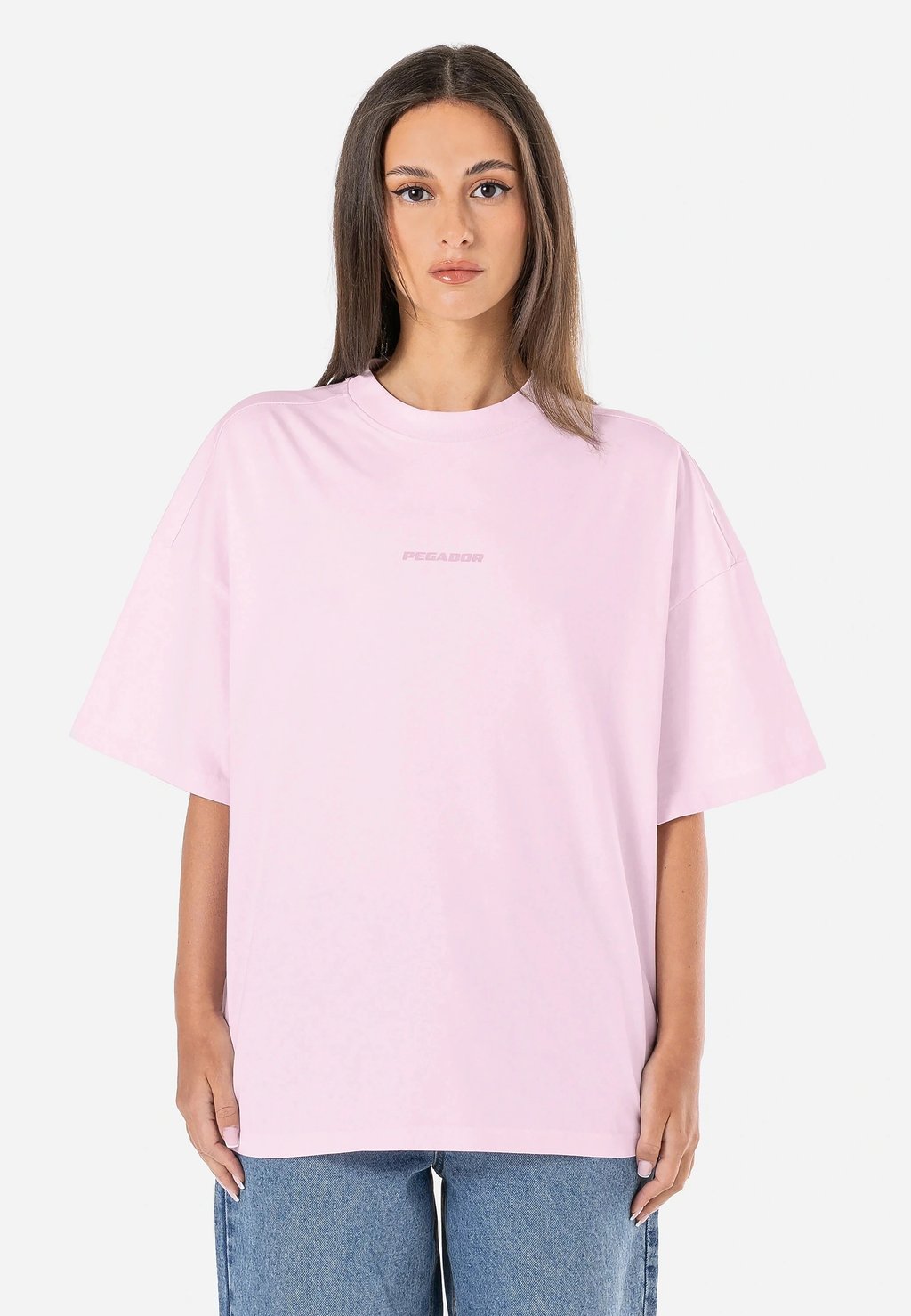 

Футболка с принтом ARENDAL LOGO HEAVY OVERSIZED TEE Pegador, фуксия