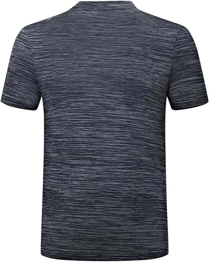 Мужская футболка для тренировок Crew Neck с коротким рукавом Quick Dry — фото 3