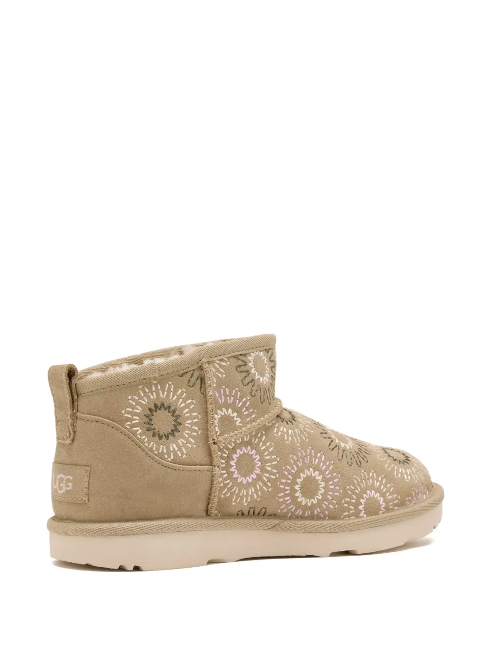Классические ультра мини сапоги Sun Stitch UGG Kids, бежевый — фото 3