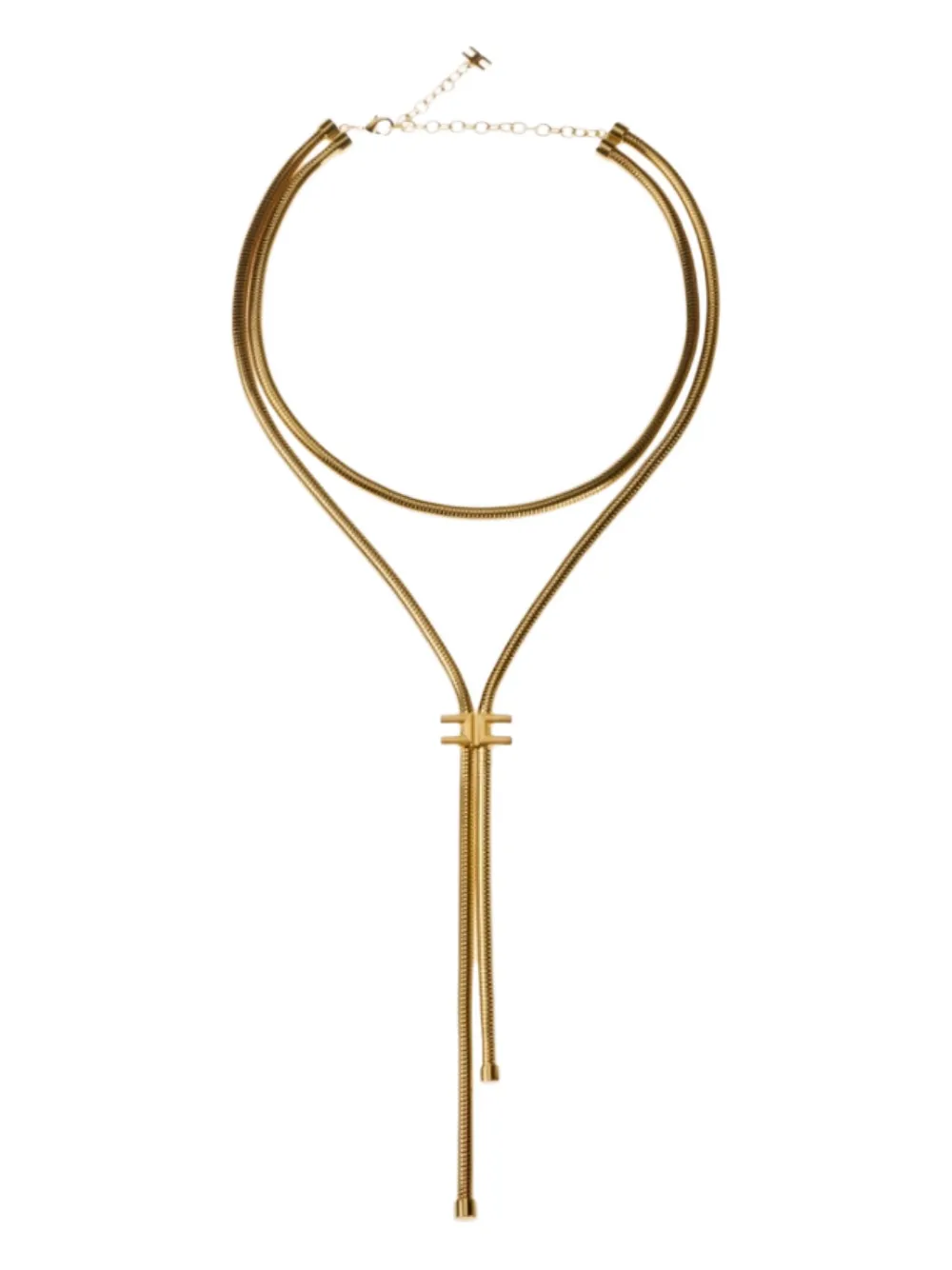 

Колье с подвеской на двухрядной цепочке Elisabetta Franchi, золотой