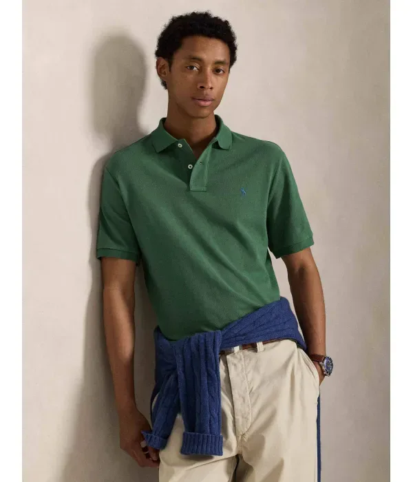 Полюс classic fit Polo Ralph Lauren, зеленый — фото 4