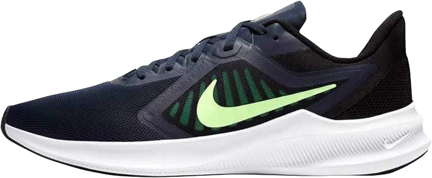 Кроссовки для бега Nike Downshifter 10 для мужчин, модель Ci9981, Obsidian Lime Glow Black