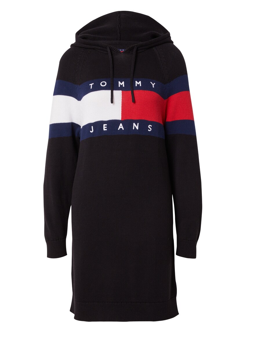 

Вязаное платье Tommy Jeans Knitted dress, черный