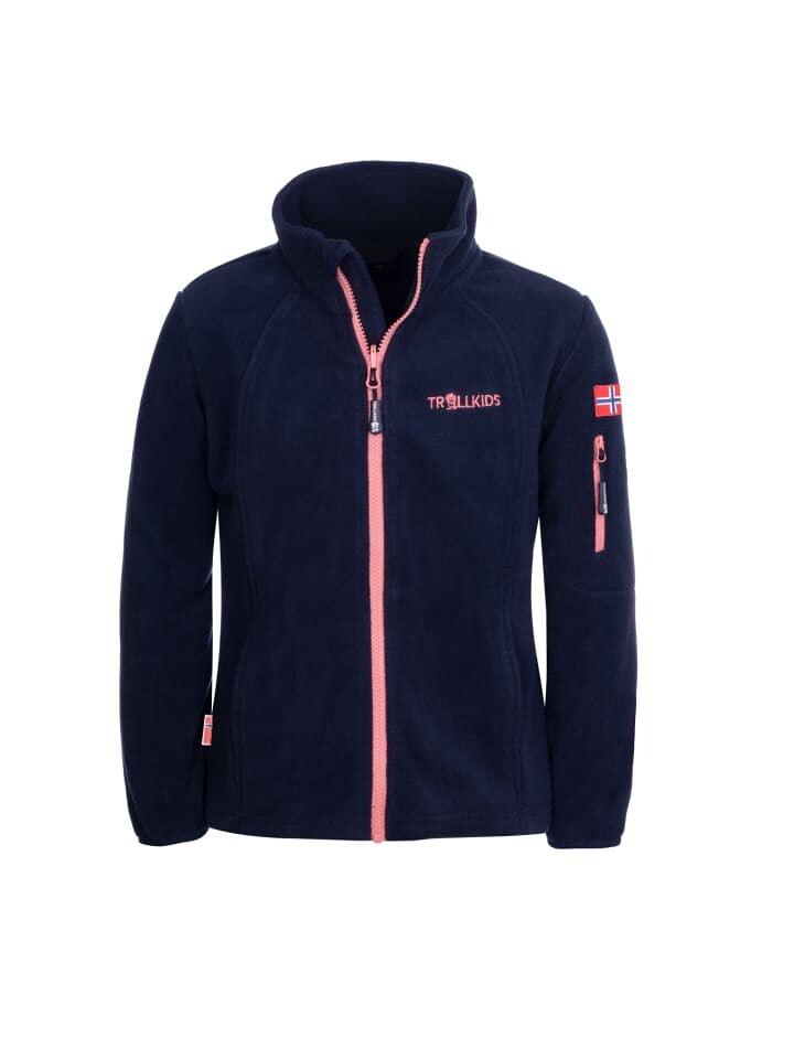 

Флисовая куртка Trollkids Arendal PRO, цвет navy/mauve