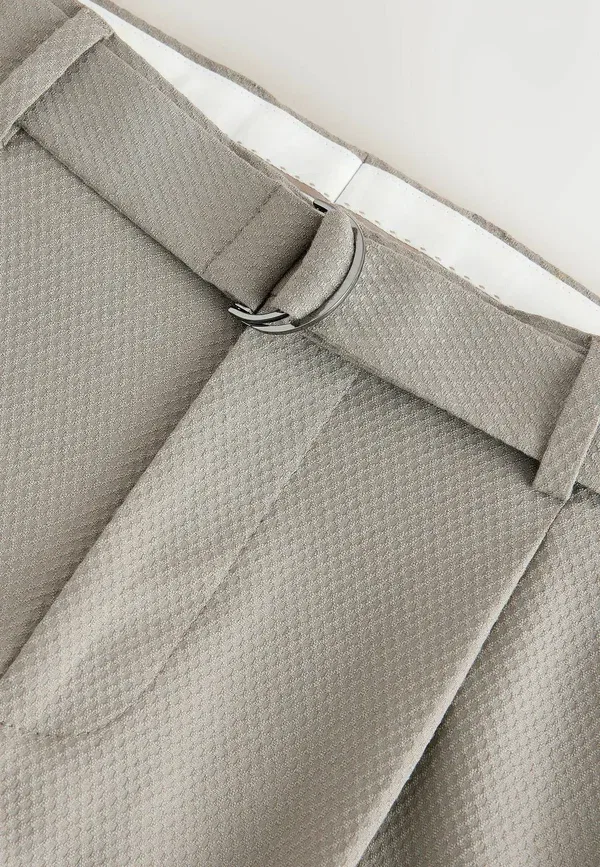 Брюки костюмные Regular fit tailored fit textured, Next, серый — фото 3