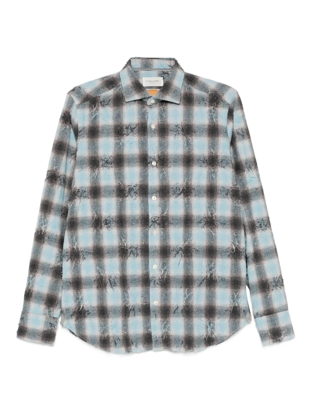 

Клетчатая рубашка Tintoria Mattei, синий