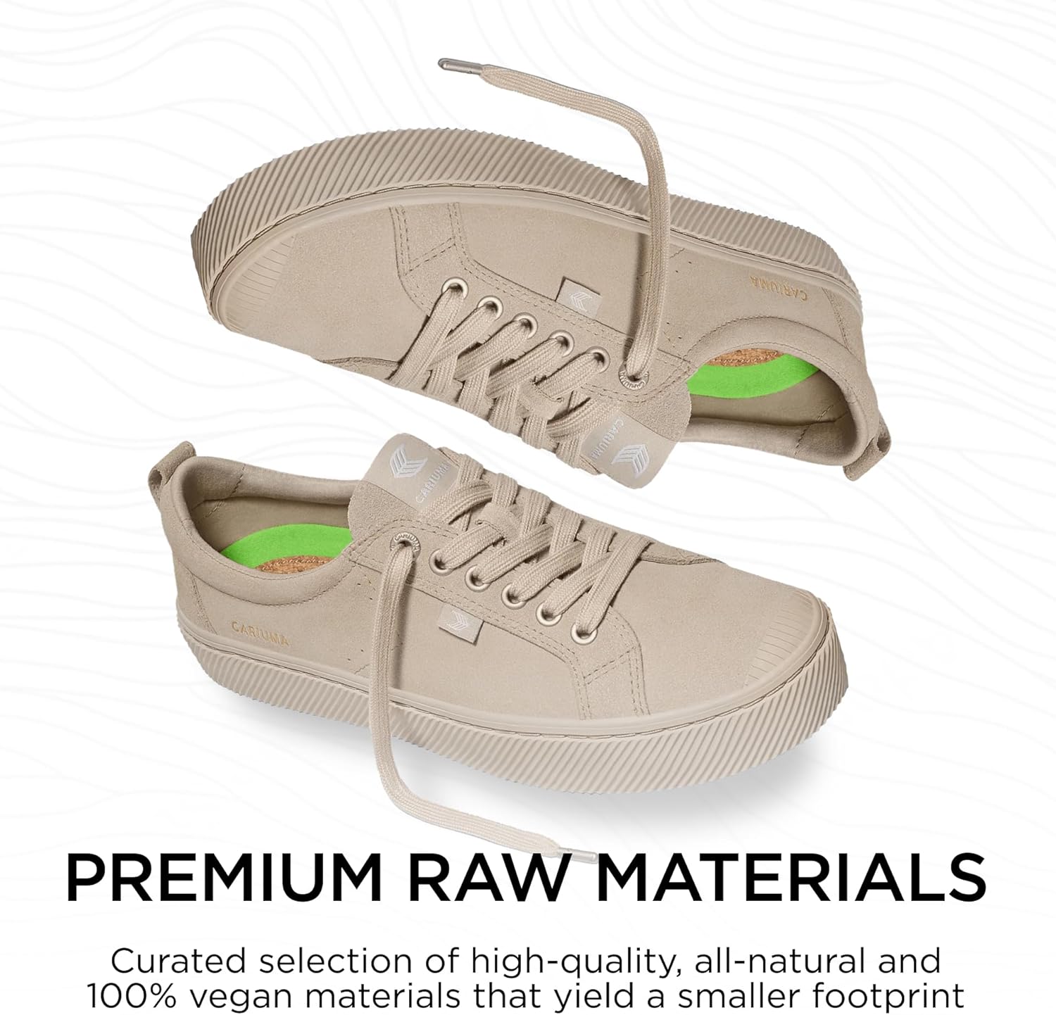 Кроссовки Cariuma OCA Low из замши, удобная обувь для мужчин, легкие и экологичные, повседневные туфли с 100 веганскими стельками, резиновая подошва, All Sand — фото 3