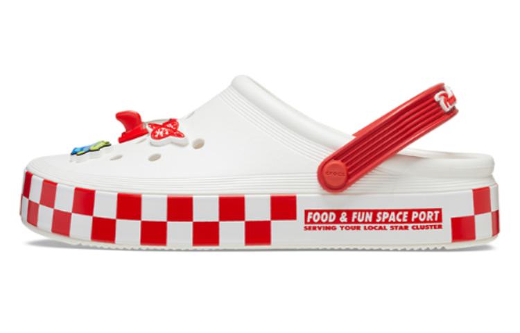 Кроксы Off Court Clog Toy Story Pizza Planet, бело-красные