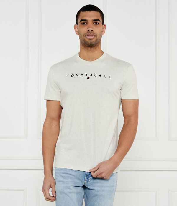 

Футболка мужская Tommy Jeans с логотипом бренда, экрю