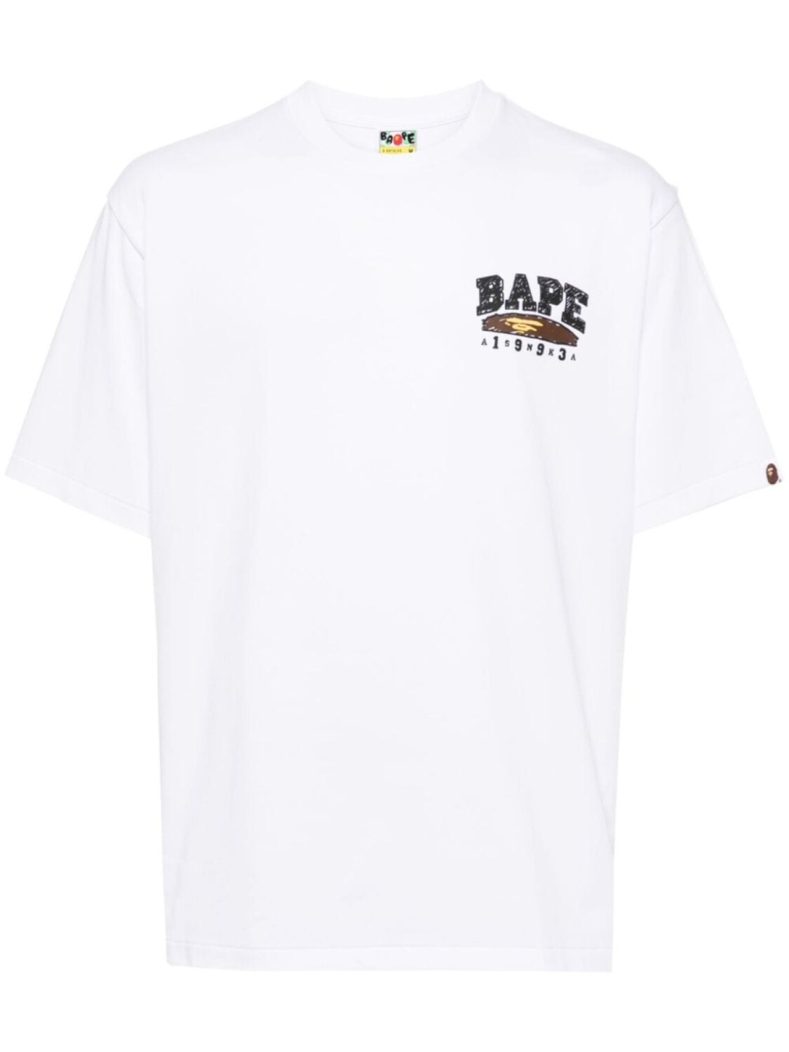 

Хлопковая футболка с графическим принтом A BATHING APE, белый