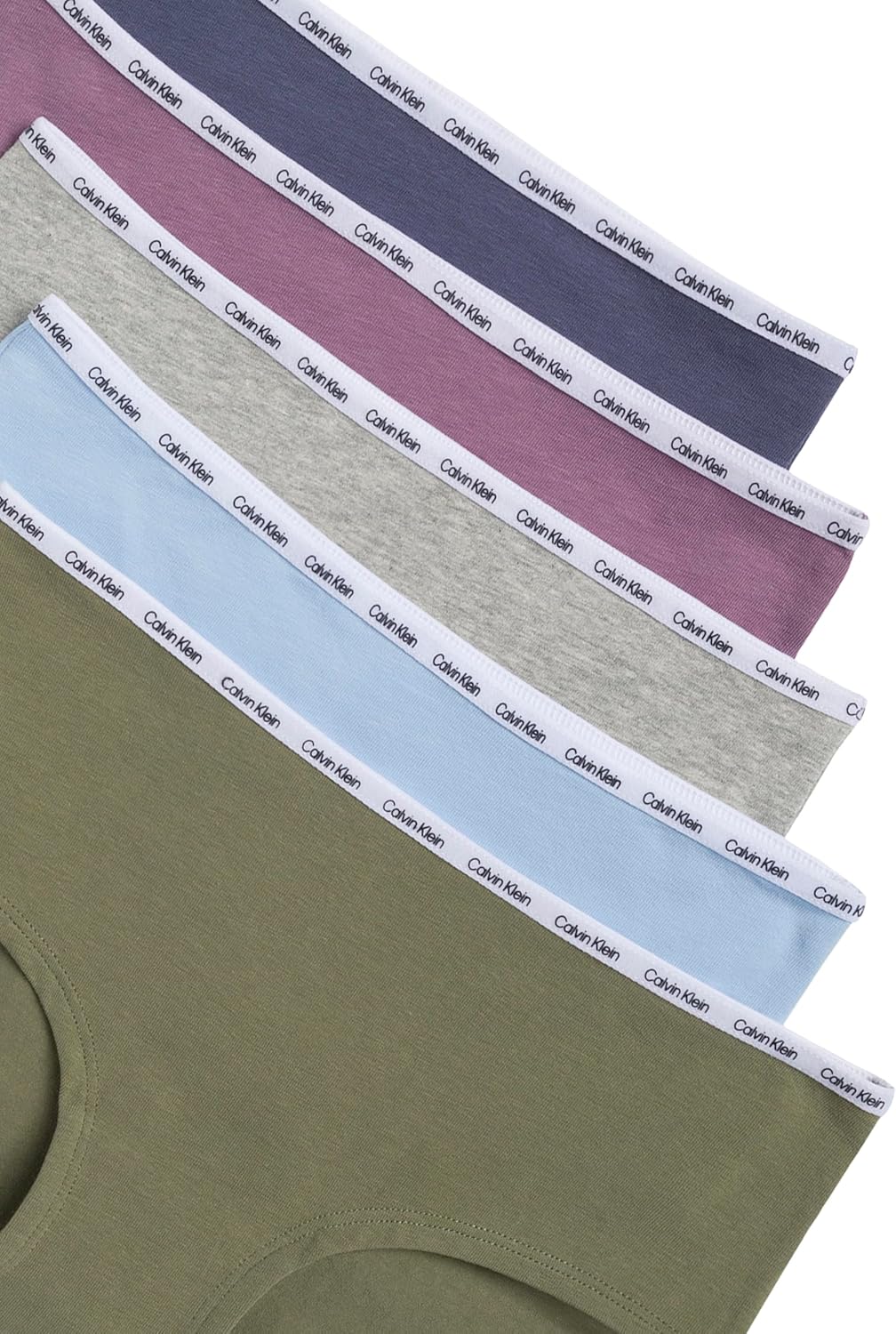 Комплект из 5 пар нижнего белья Calvin Klein для девочек из хлопка и хипстеров, Color Pack — фото 3