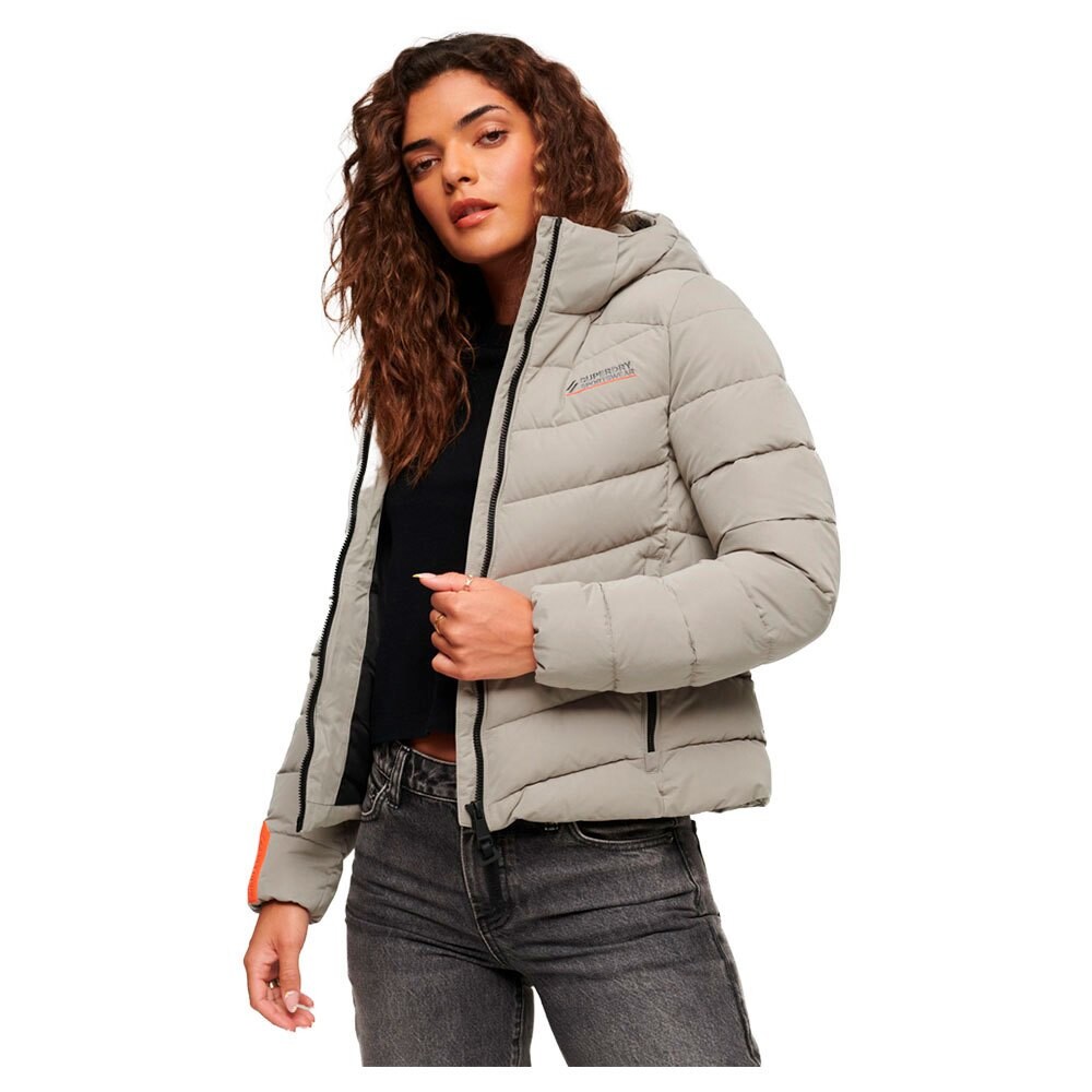 

Куртка Superdry Microfibre Padded, бежевый