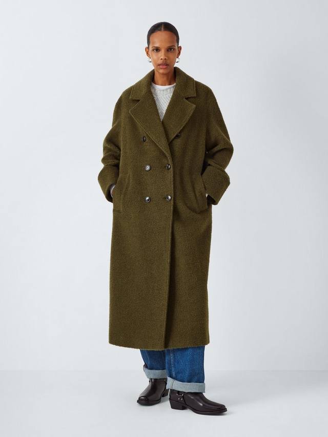 

Роскошное пальто из текстурированной шерсти raya AND/OR, оливковый
