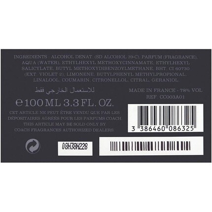 Coach For Men Eau De Toilette 100ml — фото 2