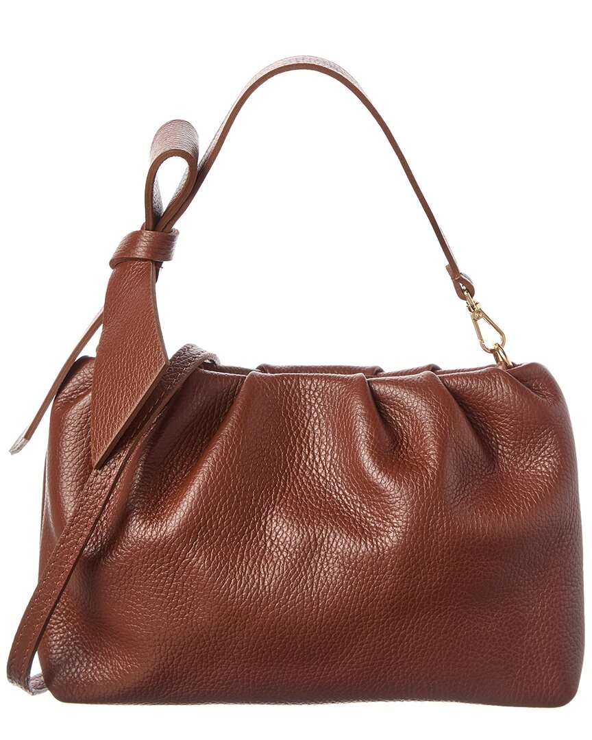 

Кожаная сумка через плечо Persaman New York Lilie Bow, коричневый