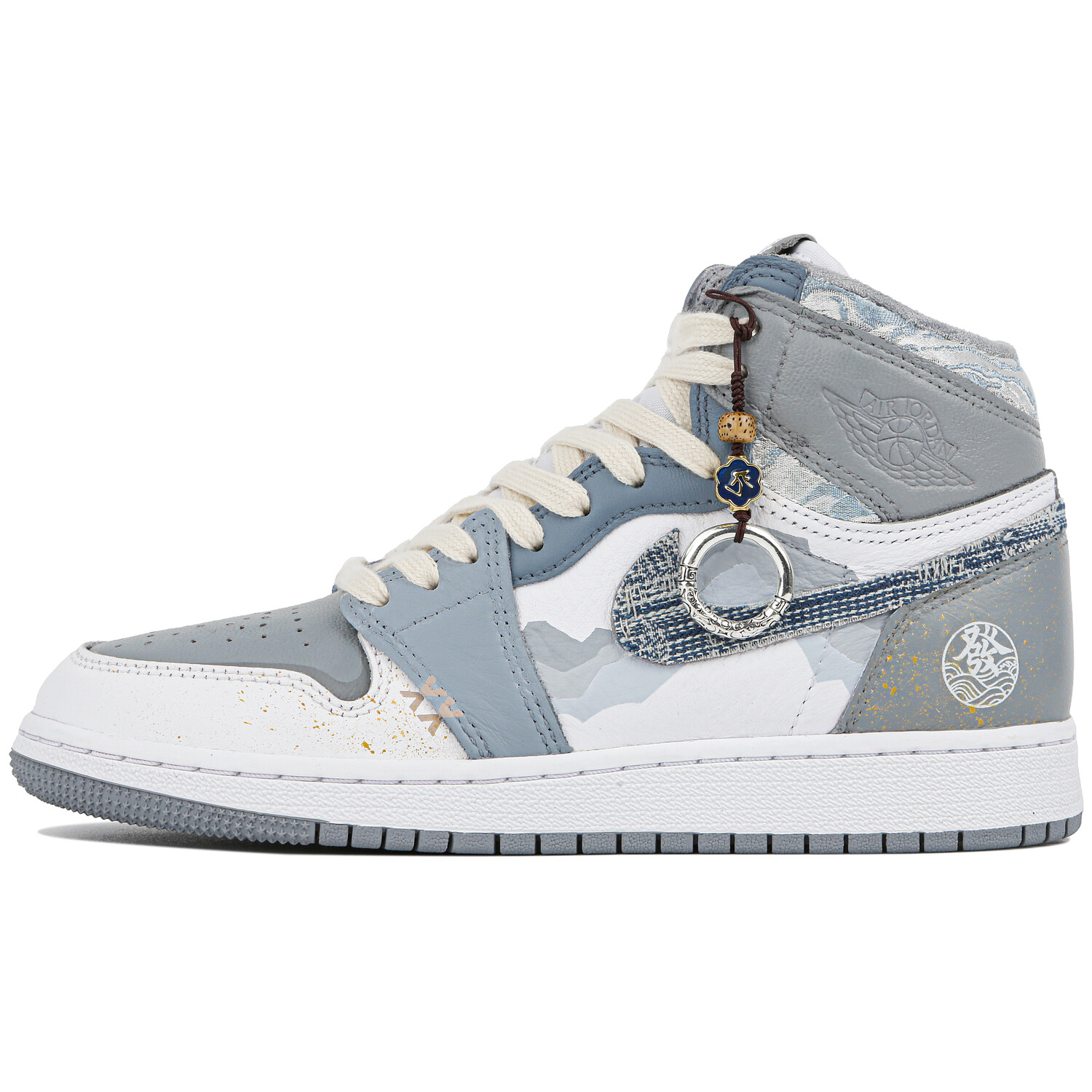 Кроссовки Air Jordan 1 Vintage Basketball Shoes Unisex High-Top Blue