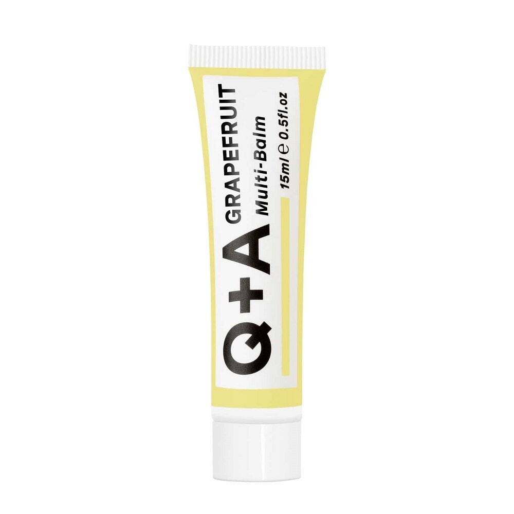 

Q+A, Grapefruit Multi-Balm, Многофункциональный бальзам с маслом грейпфрута, 15мл