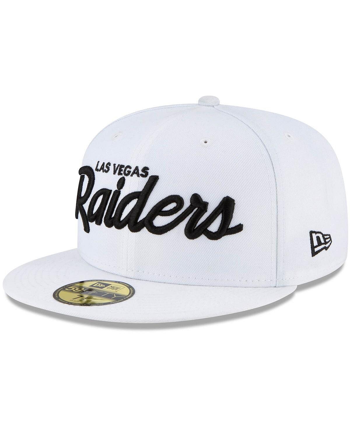 

Мужская белая кепка с логотипом Las Vegas Raiders Omaha 59Fifty New Era