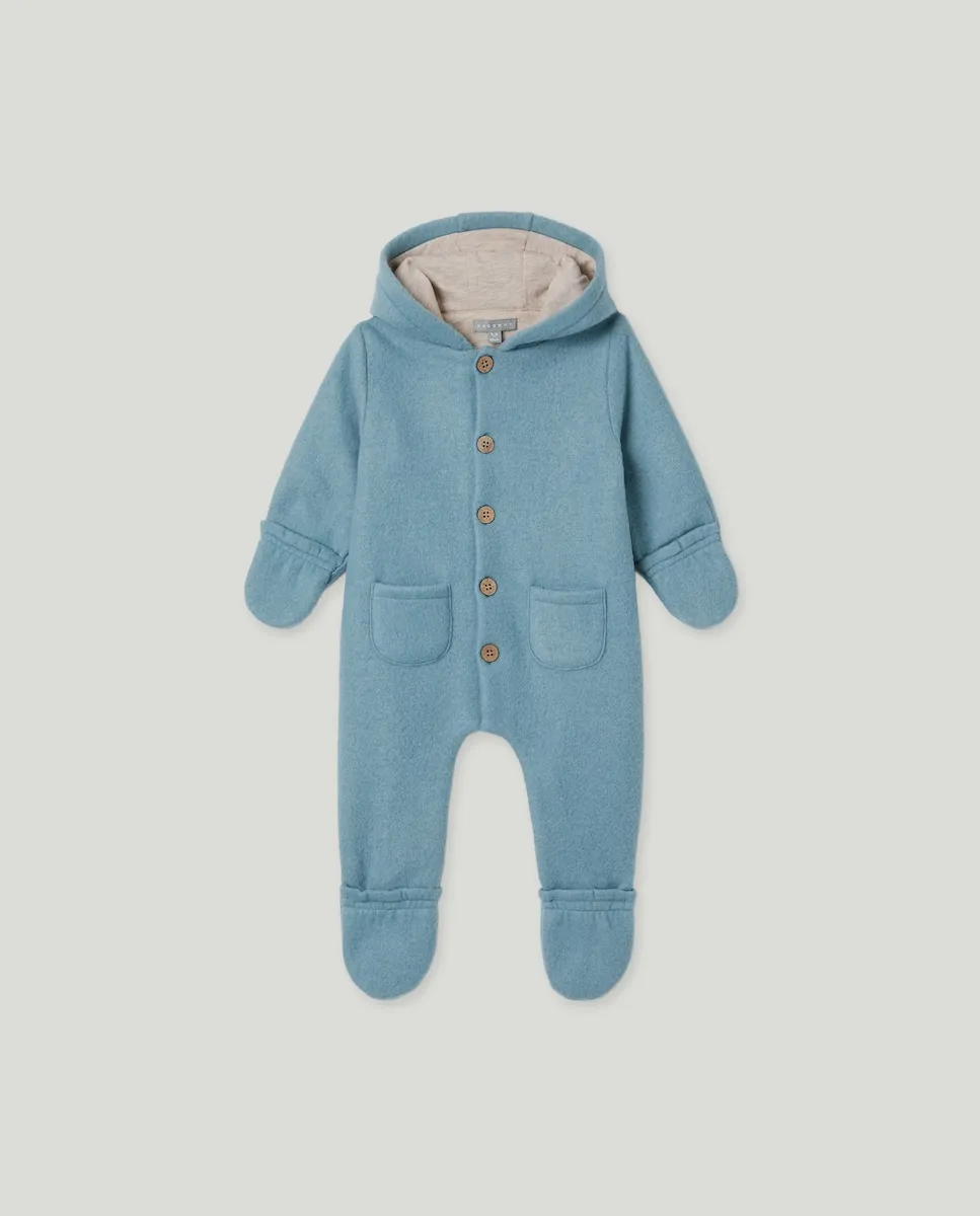 

Флисовый свитер с капюшоном с внутренней подкладкой для младенца Coconut El Corte Inglés, шалфейный зеленый